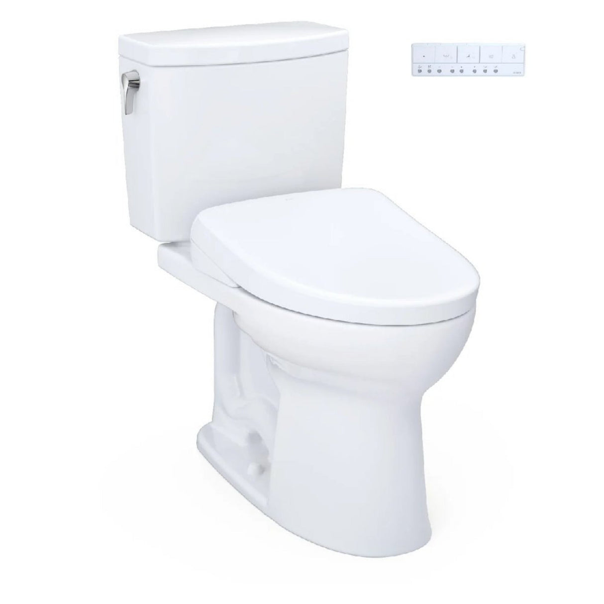 [MW4544726CUFGA#01] TOTO Drake II Washlet S7 And 1.0 GPF Elongated Chair Height Bidet Toilet
