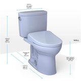 [MW4544736CEFG#01] TOTO Drake II 1.28 GPF Chair Height Toilet With S7A Tornado Flush And Night Light