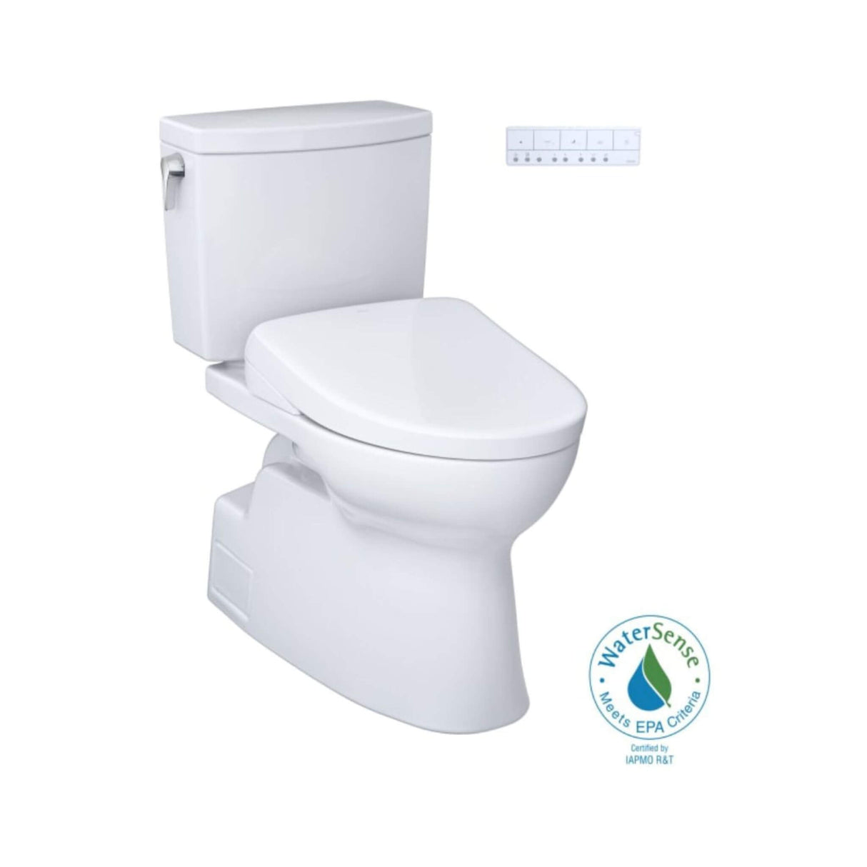 [MW4744736CUFG#01] TOTO Vespin II 1 GPF Elongated Chair Height Toilet With Washlet S7A Auto Open Bidet Seat