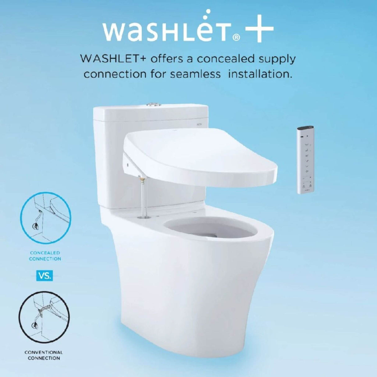 [MW4943074CEMFG#01] TOTO Connelly 1.28 GPF And 0.9 GPF Universal Height Toilet With Washlet C2 Bidet Seat