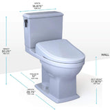 [MW4944734CEMFG#01] TOTO Connelly 1.28 GPF And 0.9 GPF Elongated Toilet With S7A Auto Open Bidet Seat