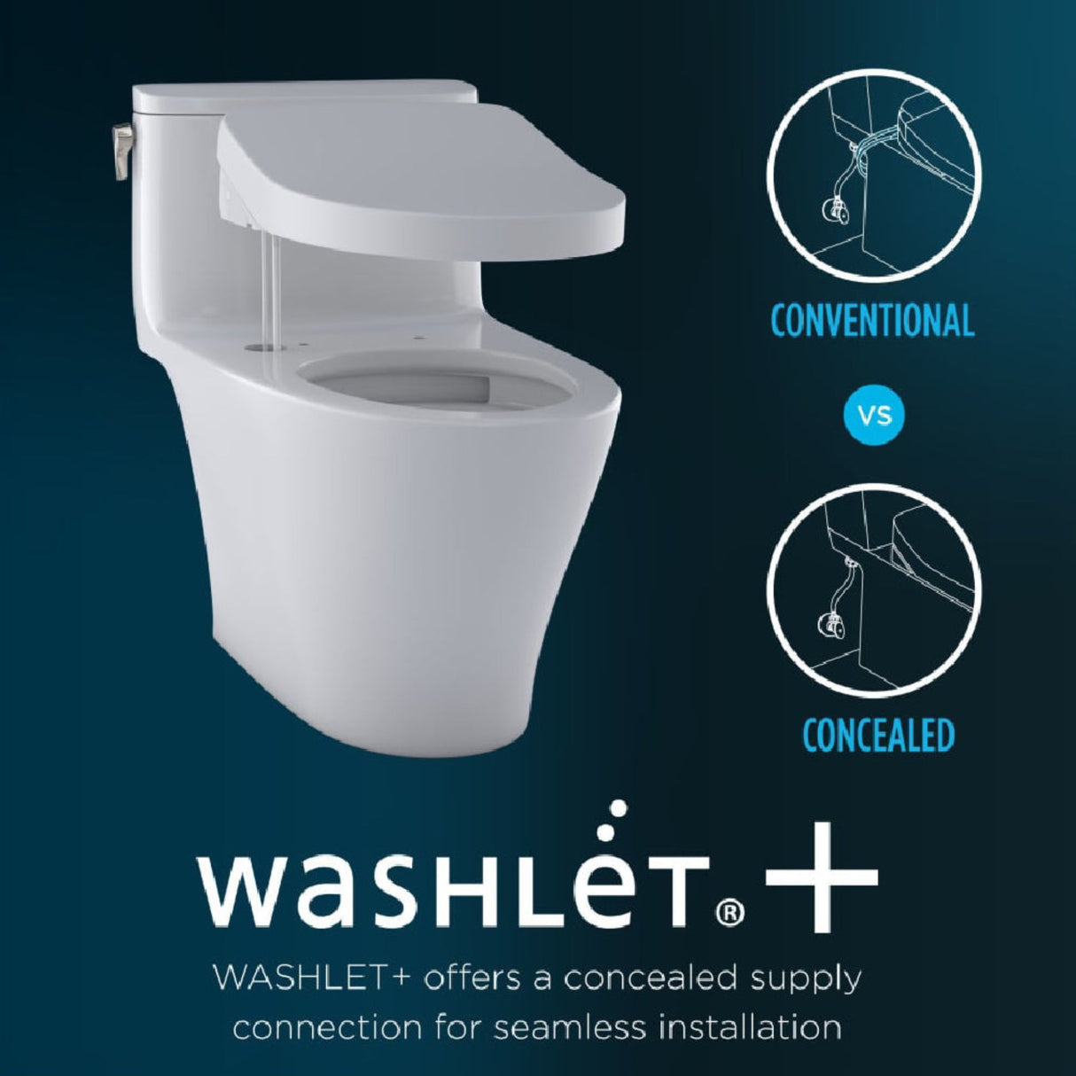 [MW6463084CEMFGN#01] TOTO Aquia IV Washlet Elongated Chair Height Bidet Toilet Seat With Button Flush