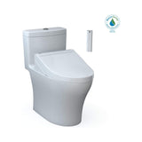 [MW6463084CEMFGN#01] TOTO Aquia IV Washlet Elongated Chair Height Bidet Toilet Seat With Button Flush