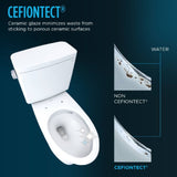 [MW7763074CEFG#01] TOTO Drake Washlet C2 And 1.28 GPF Left Hand Lever With Elongated Universal Height Bidet Toilet