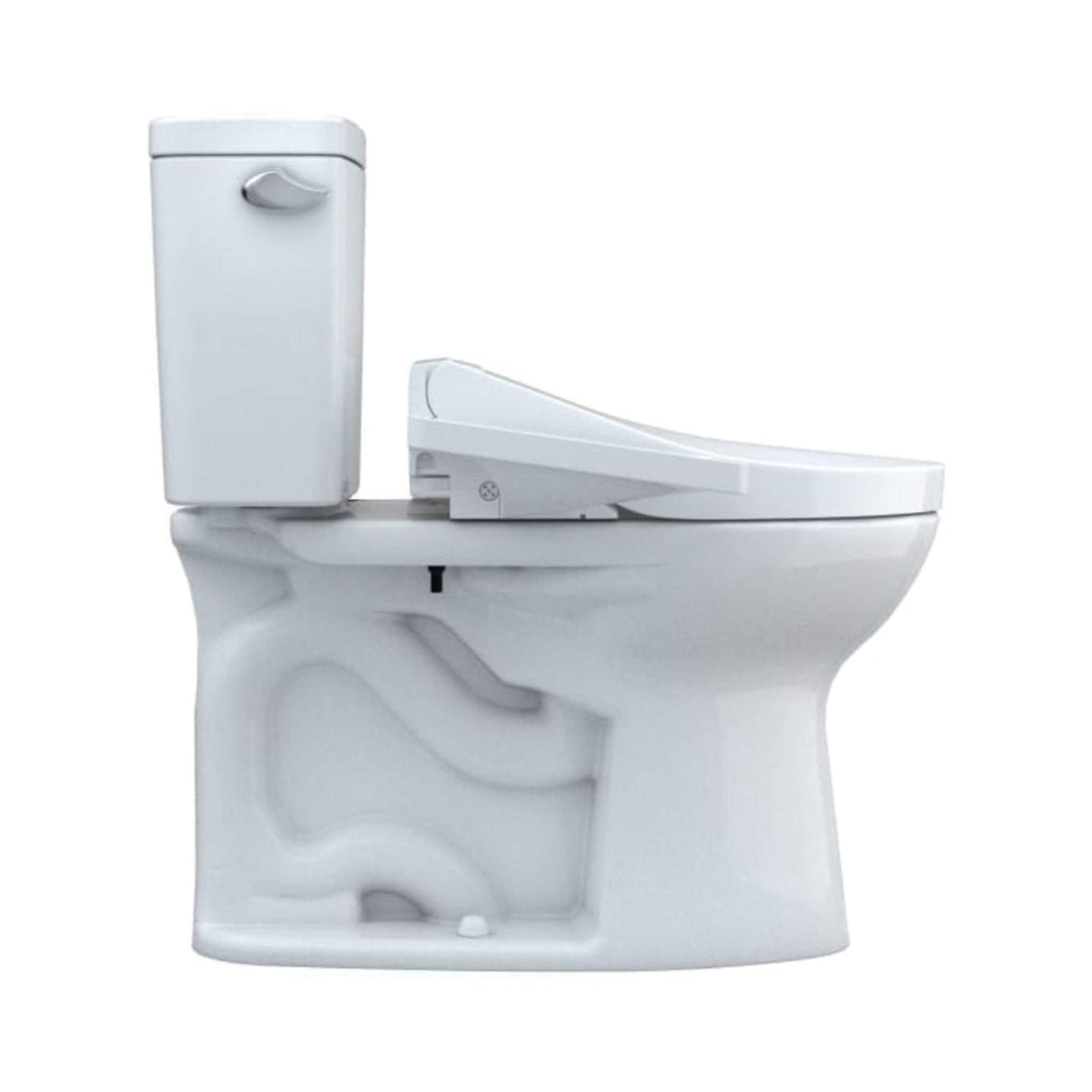 [MW7763074CEFG#01] TOTO Drake Washlet C2 And 1.28 GPF Left Hand Lever With Elongated Universal Height Bidet Toilet