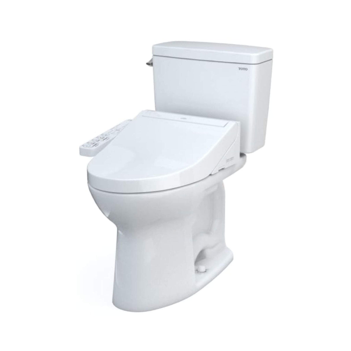 [MW7763074CEFG#01] TOTO Drake Washlet C2 And 1.28 GPF Left Hand Lever With Elongated Universal Height Bidet Toilet