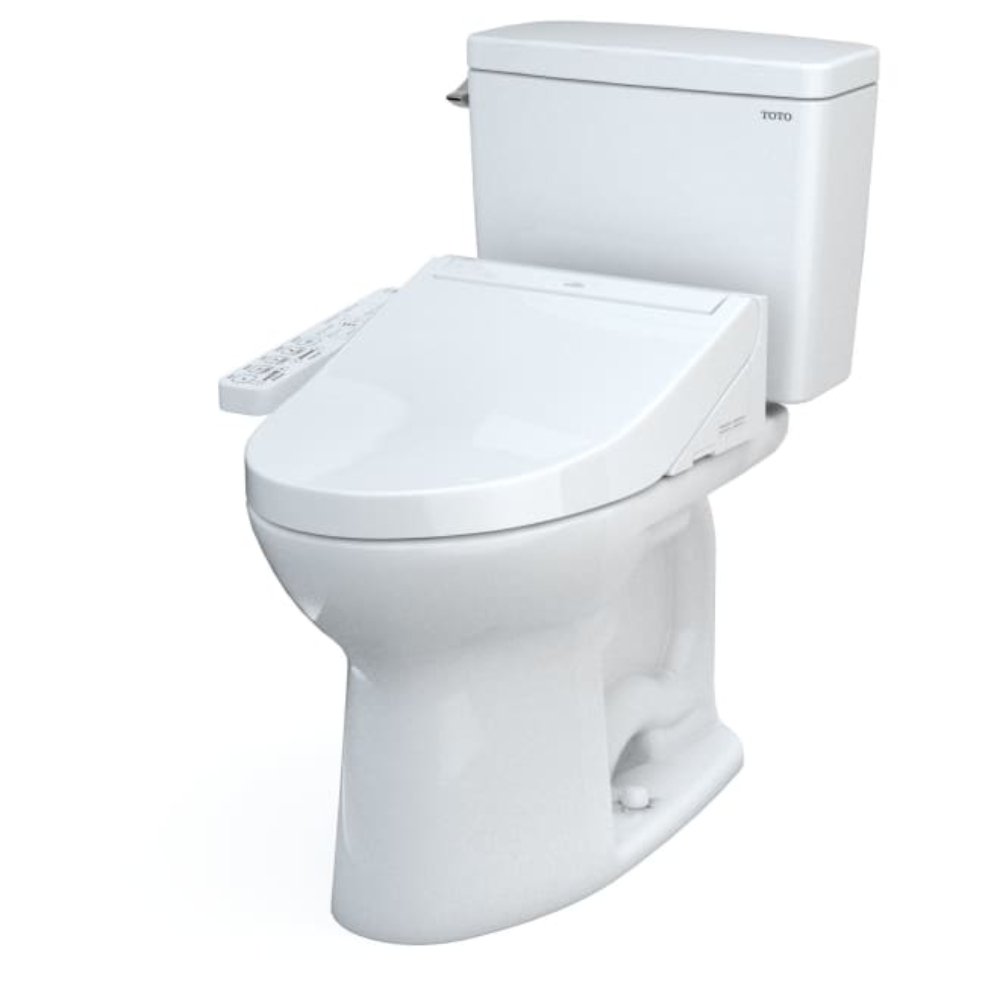 [MW7763074CSFG#01] TOTO Drake Washlet C2 With 1.6 GPF Universal Height Elongated Toilet
