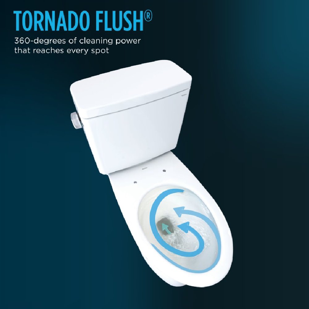 [MW7763074CSFG#01] TOTO Drake Washlet C2 With 1.6 GPF Universal Height Elongated Toilet