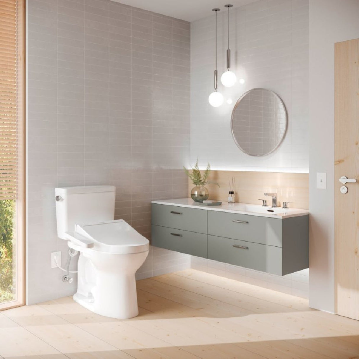 [MW7763074CSG#01] TOTO Drake 1.6 GPF And Washlet C2 With Left Hand Lever Elongated Bidet Toilet