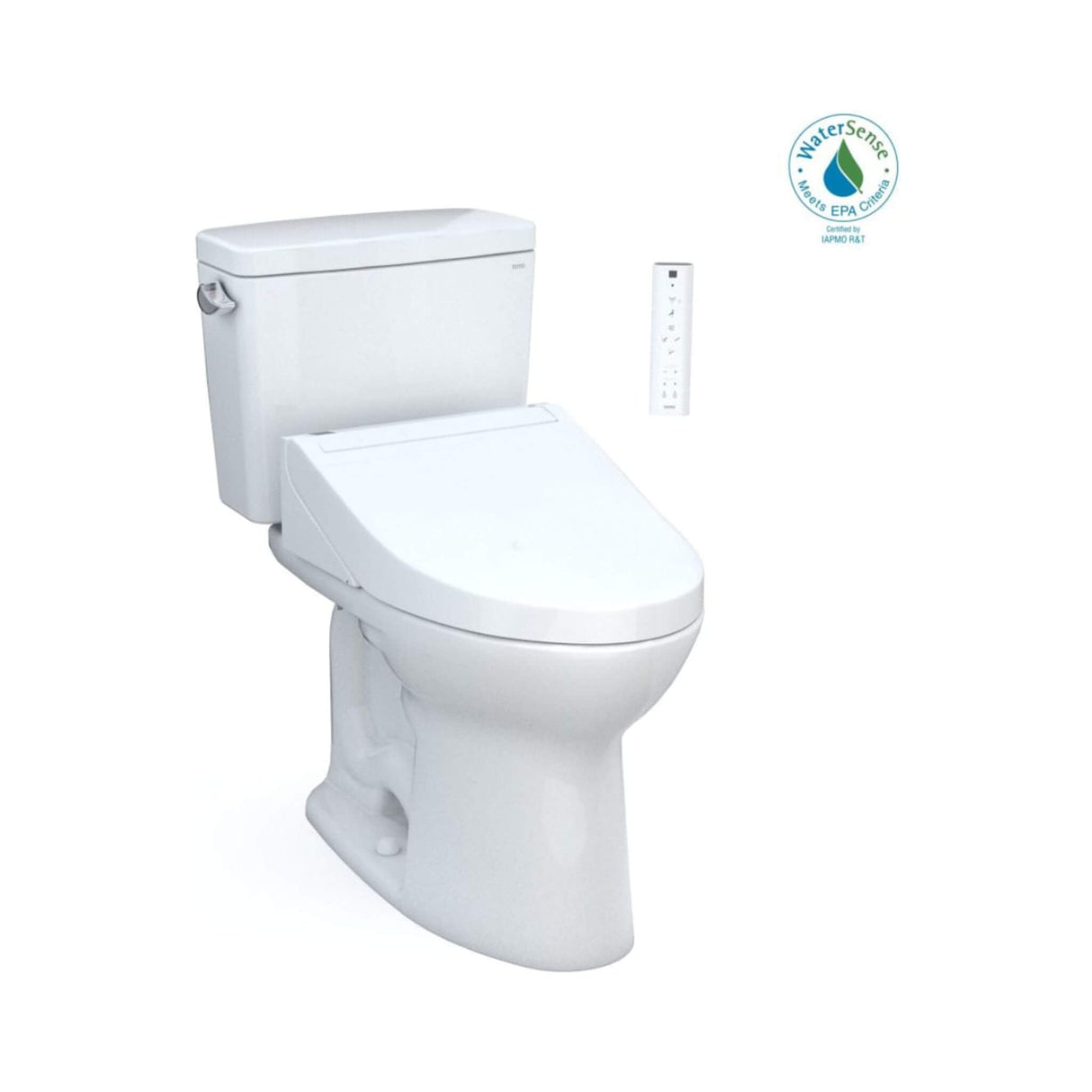 [MW7763084CEFG.10#01] TOTO Drake 1.28 GPF Elongated Universal Height EWater+ Toilet With C5 Bidet Seat
