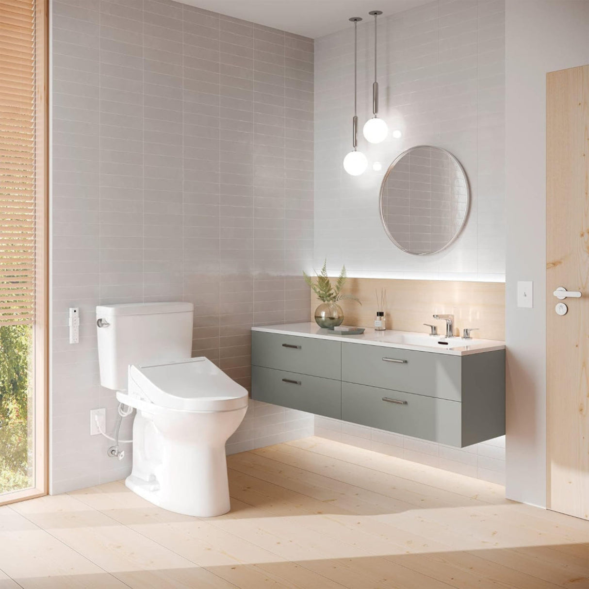 [MW7763084CSG#01] TOTO Drake C5 Bidet Seat With 1.6 GPF Tornado Flush