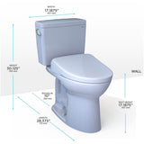 [MW7764726CEFG.10#01] TOTO Drake 1.28 GPF Universal Height Toilet With Washlet S7 Bidet Seat And 10" Rough-In