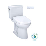 [MW7764726CEG#01] TOTO Drake 1.28 GPF Two Piece Washlet Elongated Toilet Seat With S7 Heated Bidet Seat  And EWater+