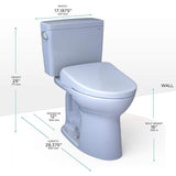 [MW7764726CEGA#01] TOTO Drake Washlet S7 Bidet Seat With 1.28 GPF Elongated Toilet