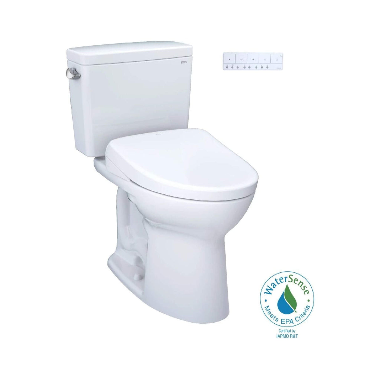 [MW7764736CEFGA#01] TOTO Drake 1.28 GPF Universal Height Toilet With S7A Auto Open Bidet Seat And Auto Flush