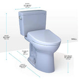 [MW7764726CSFGA.10#01] TOTO Drake 1.6 GPF Universal Height 10" Rough In Toilet With Washlet S7 Bidet Seat