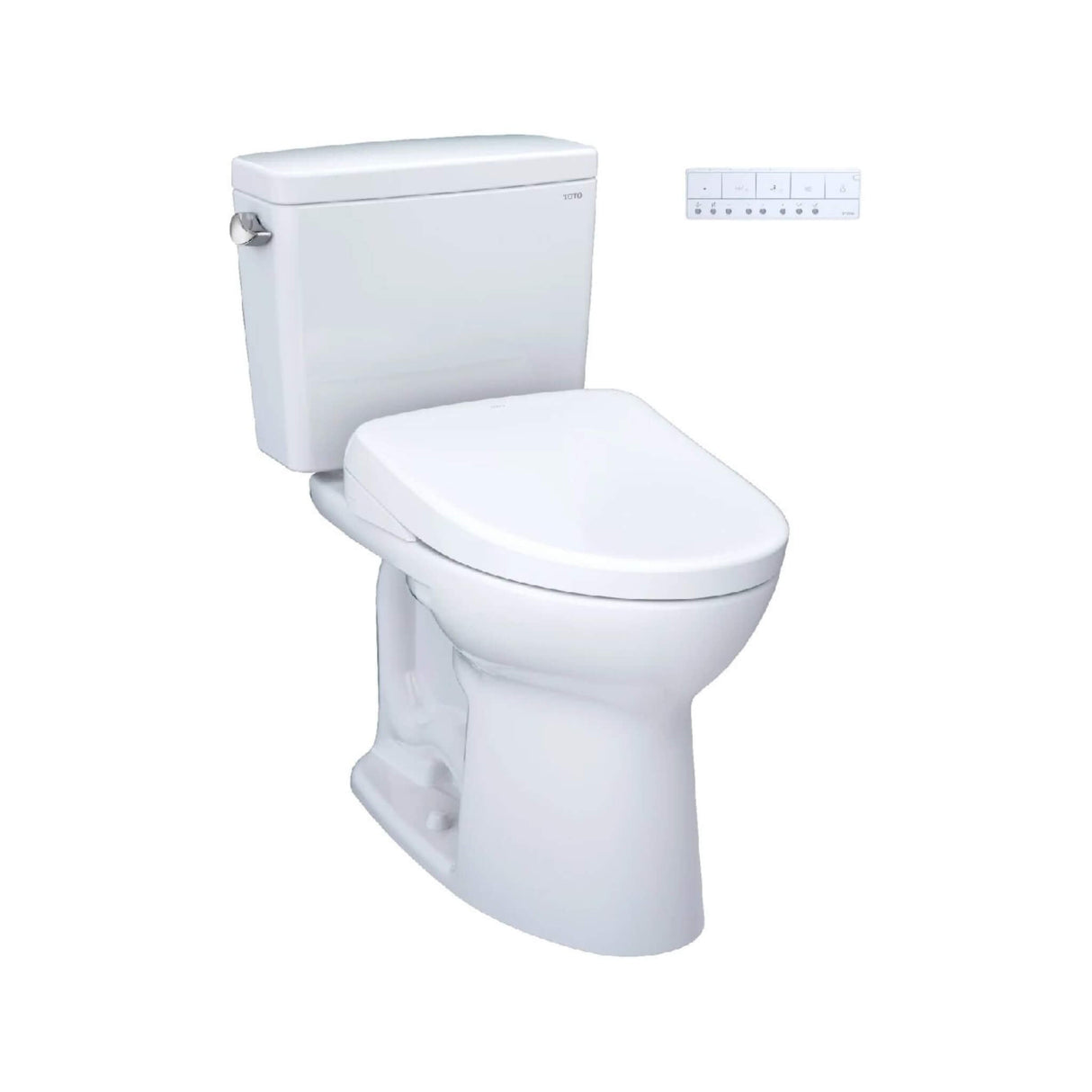 [MW7764736CEFGA.10#01] TOTO Drake Washlet S7A With 1.28 GPF Universal Height 10-Inch Rough-In Elongated Bidet Toilet