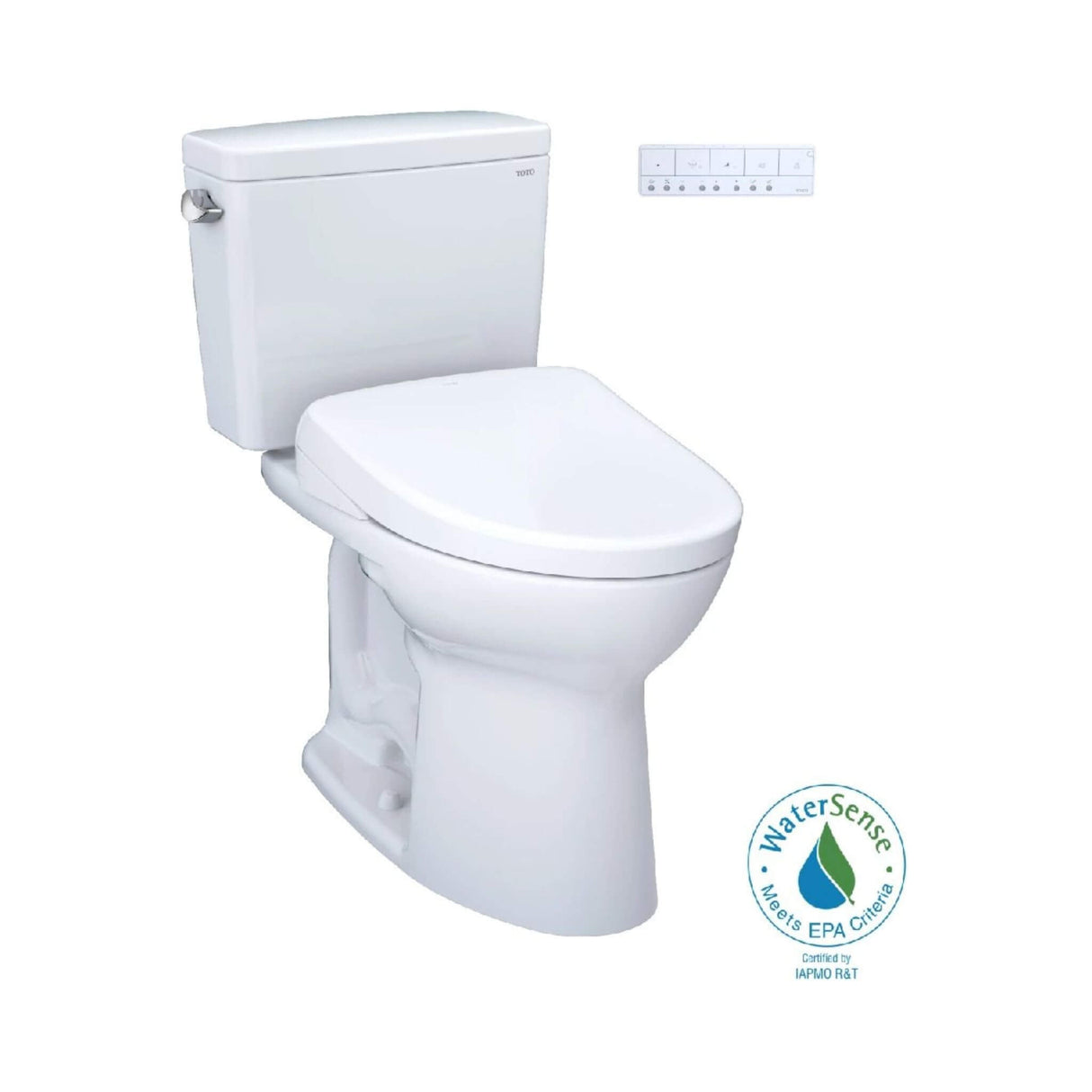 [MW7764726CSFGA.10#01] TOTO Drake 1.6 GPF Universal Height 10" Rough In Toilet With Washlet S7 Bidet Seat