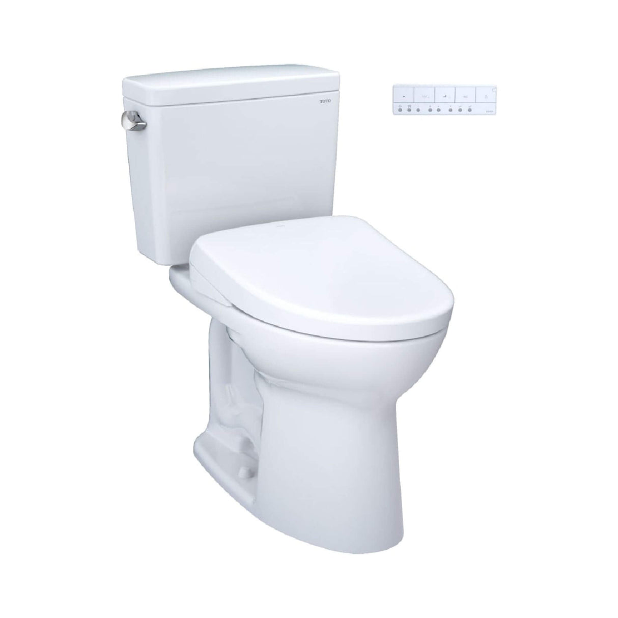 [MW7764736CSFG#01] TOTO Drake 1.6 GPF Elongated Chair Height Toilet W/ Washlet S7A Auto Bidet Seat & EWater+ Technology