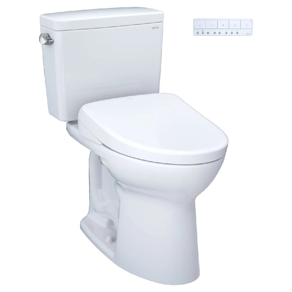 [MW7764736CSFGA#01] TOTO Drake 1.6 GPF Elongated Toilet With S7A Auto Open Bidet Seat And EWater