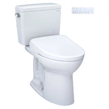 [MW7764736CSFGA.10#01] TOTO Drake 1.6 GPF Universal Height Toilet With Washlet S7A Auto Open Bidet Seat