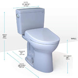 [MW7764736CSGA#01] TOTO Drake 1.6 GPF With Washlet S7A Elongated Auto Flush Bidet Seat Toilet