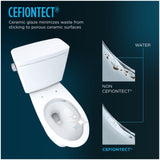 [MW7863084CEFG#01] TOTO Drake Transitional Washlet C5 Bidet Seat With 1.28 GPF Universal Height Toilet