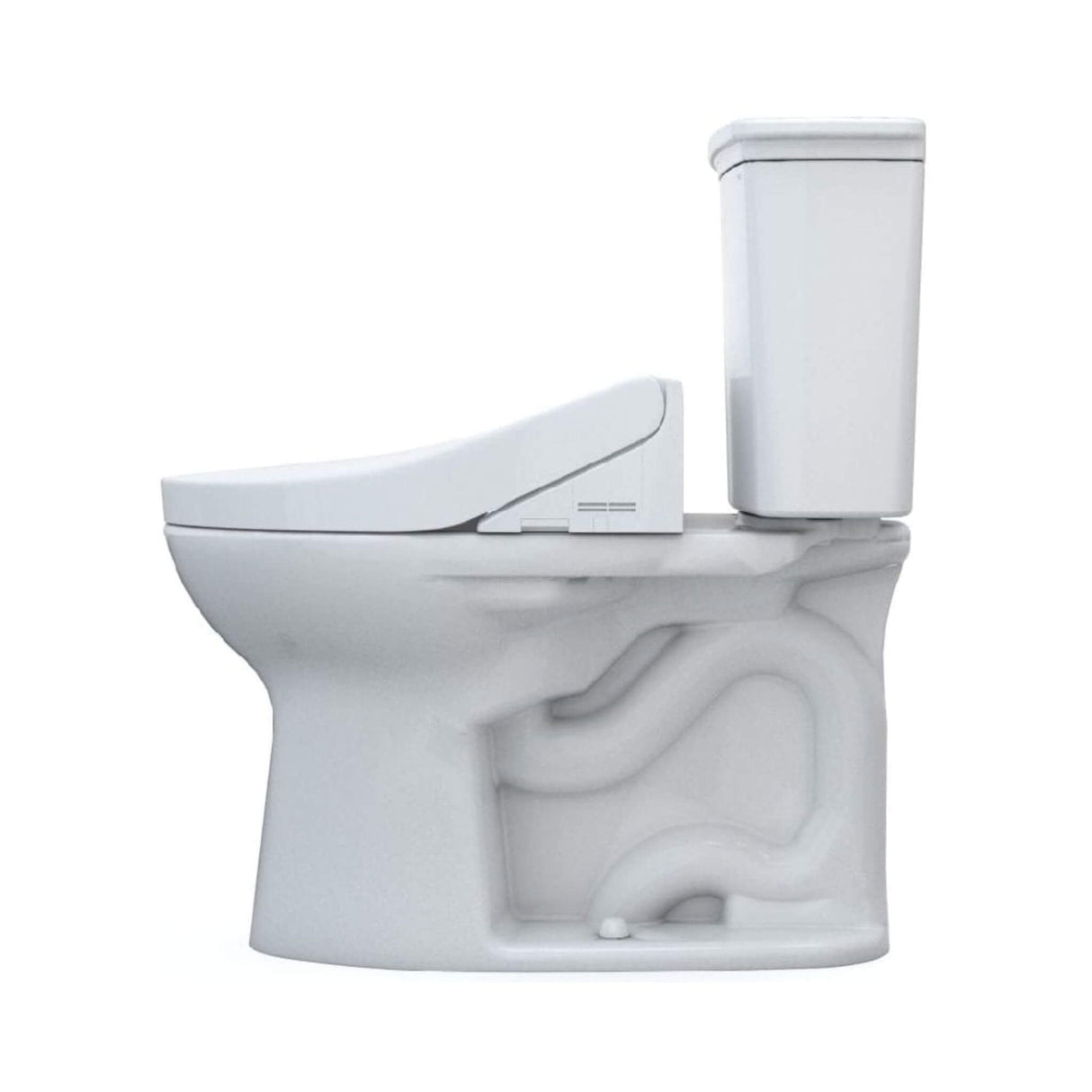 [MW7863084CEFG#01] TOTO Drake Transitional Washlet C5 Bidet Seat With 1.28 GPF Universal Height Toilet