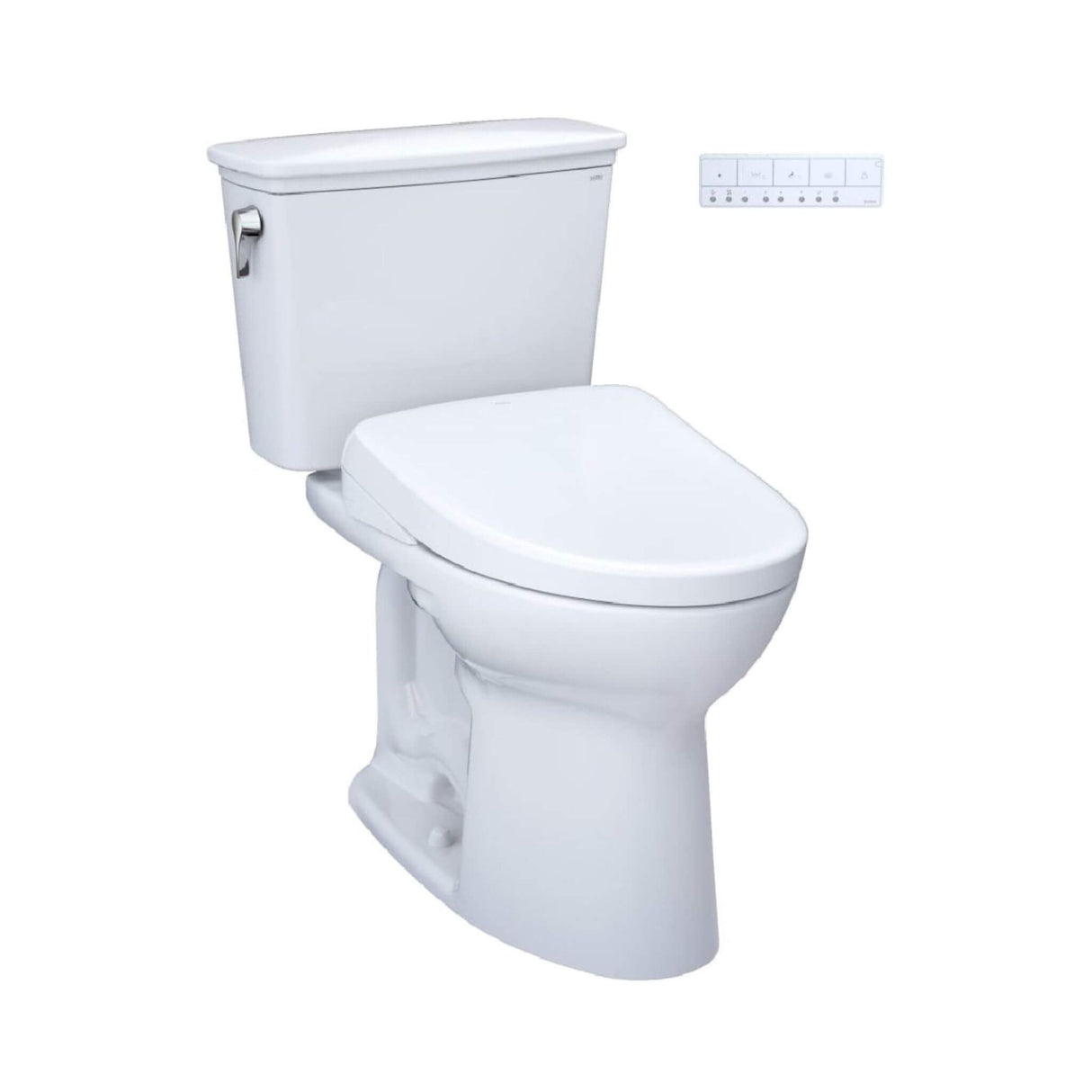 [MW7864726CEFG.10#01] TOTO Drake Elongated Chair Height Transitional Toilet With S7 Bidet Seat And 10" Rough In
