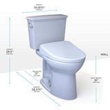 [MW7864726CEG#01] TOTO Drake 1.28 GPF Tornado Flush Washlet Toilet With S7 Bidet Seat