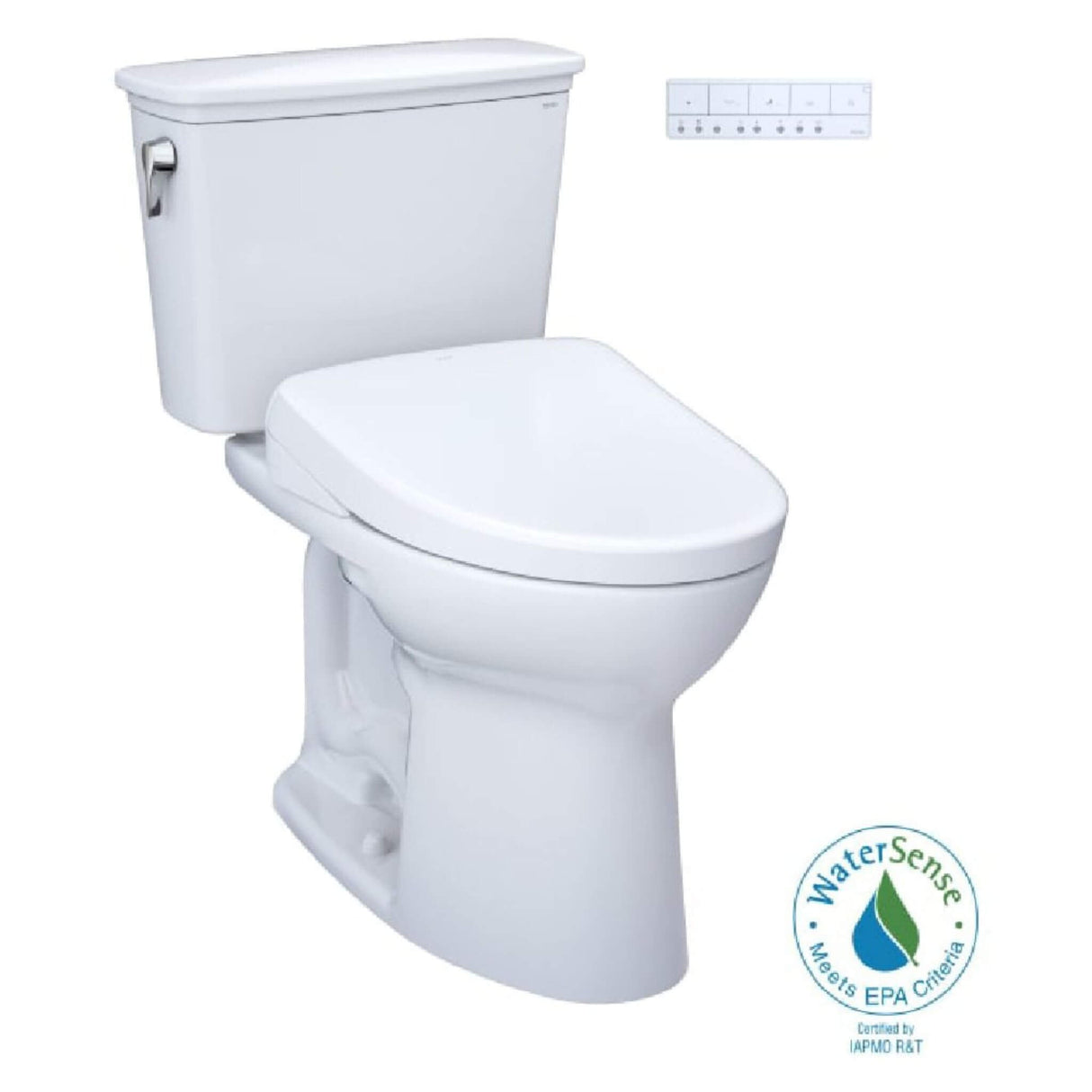 [MW7864736CEFG.10#01] TOTO Drake Washlet S7A Open Bidet Seat And 1.28 GPF Universal Height Toilet With Warm Air Dryer