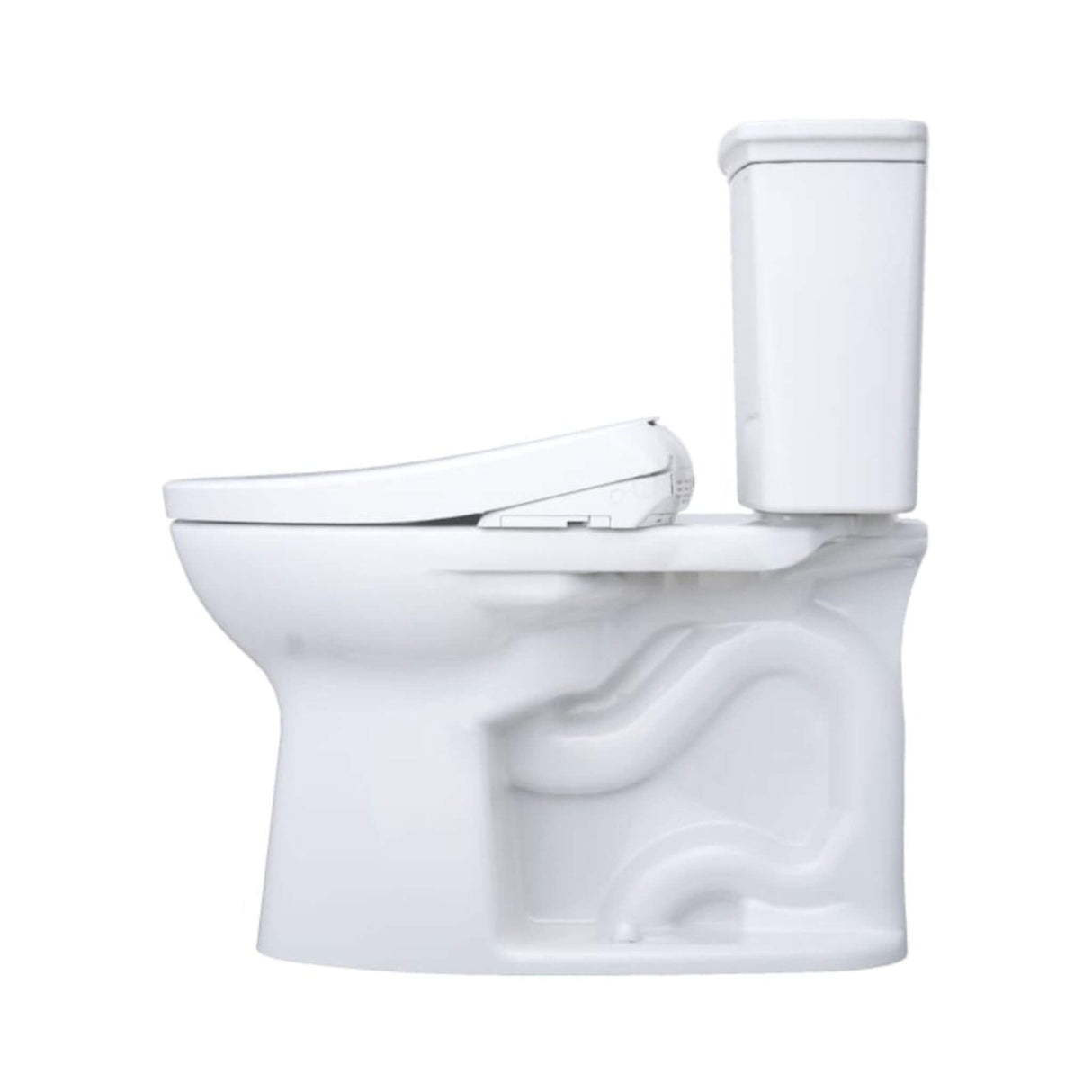 [MW7864736CEFG.10#01] TOTO Drake Washlet S7A Open Bidet Seat And 1.28 GPF Universal Height Toilet With Warm Air Dryer