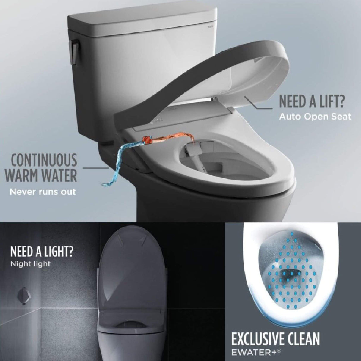 [MW7864736CEG#01] TOTO Drake 1.28 GPF Tornado Flush Toilet With Washlet S7A Bidet Seat
