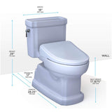 [MW9744734CEFGA#01] TOTO Guinevere 1.28 GPF Elongated Chair Height Toilet With Washlet+ S7A Tornado Auto Flush