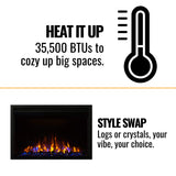 Napoleon Cineview Self-Trimming Electric Fireplace Insert, 30" [NEFB30H]