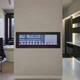 Napoleon Clearion Elite 60-Inch Fully Recessed See Thru Wall Mounted Electric Fireplace [NEFBD60HE]