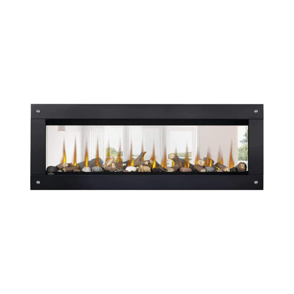 Napoleon Clearion Elite 60-Inch Fully Recessed See Thru Wall Mounted Electric Fireplace [NEFBD60HE]