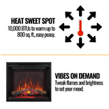 Napoleon Element Self-Trimming Built-In Electric Fireplace [NEFB36/42H-BS-1]