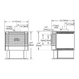 Napoleon Haliburton 50 22-Inch Direct Vent Millivolt Ignition Compact Natural Gas Stove [GDS28-1NSB]