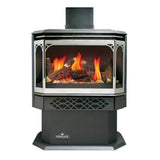 Napoleon Haliburton 50 22-Inch Direct Vent Millivolt Ignition Compact Natural Gas Stove [GDS28-1NSB]