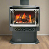 Napoleon Haliburton 50 22-Inch Direct Vent Millivolt Ignition Compact Natural Gas Stove [GDS28-1NSB]