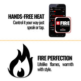 Napoleon Luminex 65-Inch LCD Built-In Electric Fireplace With Remote Control [NEFL65LCD-3SV]