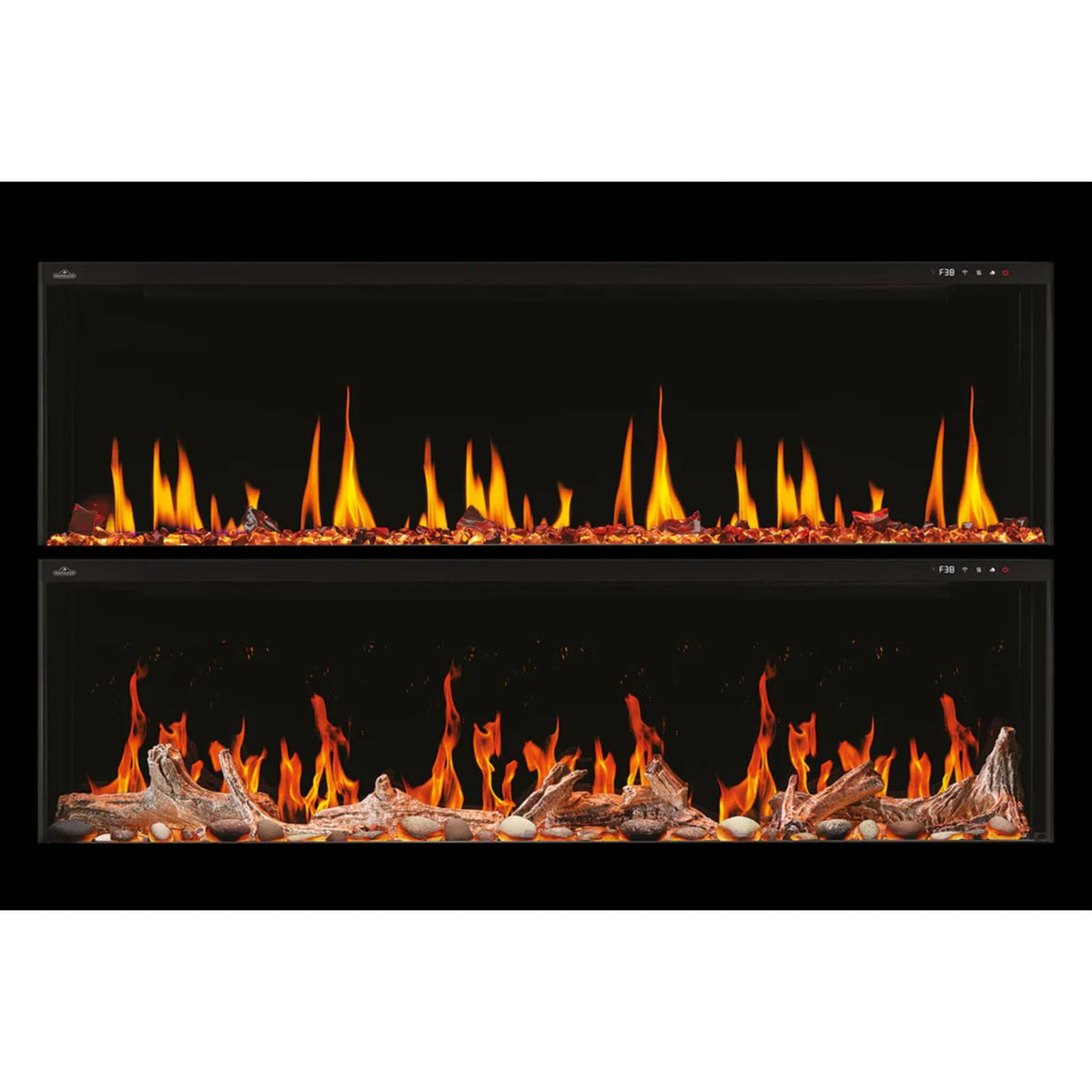Napoleon Luminex 65-Inch LCD Built-In Electric Fireplace With Remote Control [NEFL65LCD-3SV]