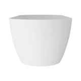 Nuvia 59-Inch Luxury Solid Surface Matte White Freestanding Soaking Tub (SAK95320)