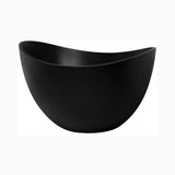 Nuvia 63-Inch Modern Freestanding Single-Piece Matte Black Finish Stone Resin Bathtub (SAK69041)