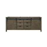 Nuvia 80-Inch Fully Assembled Double Bath Vanity With Soft Close Cabinets [No Countertop] (SAK53904)