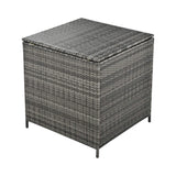 Alora Outdoor 6-Piece All-Weather PE Rattan Sofa Set With Adjustable Seat, Storage Box, Removable Covers, And Tempered Glass Table Top (SAK37221)
