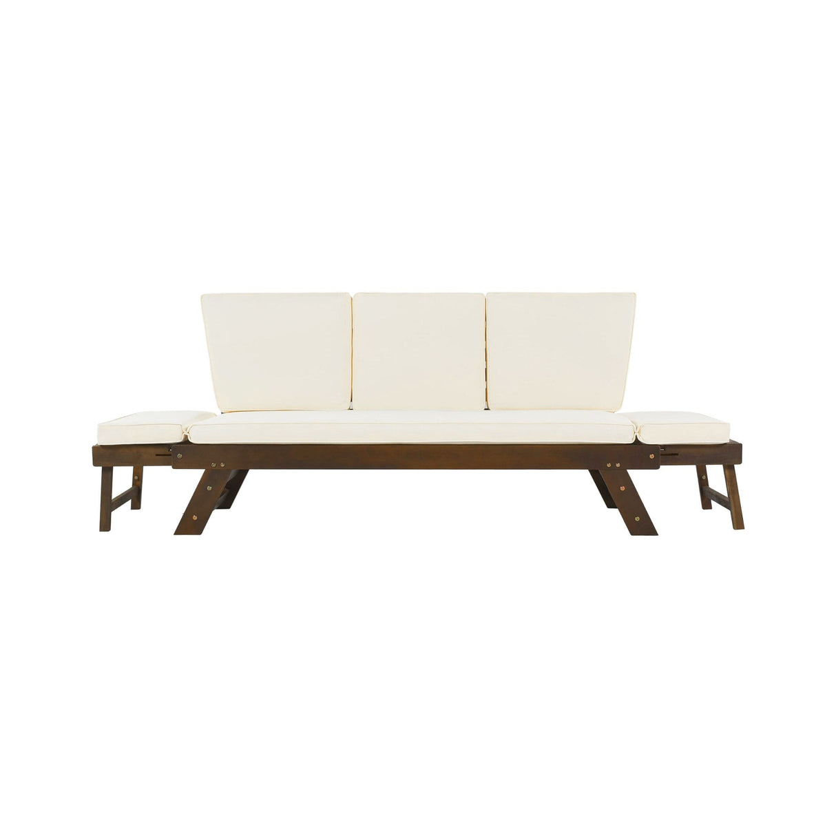 Alora Outdoor Adjustable Wooden Patio Daybed Sofa With Cushions (SAK41345)
