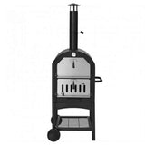 Portable Outdoor Wood Fired Pizza Oven W/ Pizza Stone & Waterproof Cover