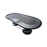 Premium 96-Inch Oval Poker Table With Racetrack And Chips Tray (SAK66823)
